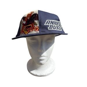 Anheuser Busch Snapback Hat 90s Beer Budweiser Cap 1994 Embroidered Vintage‎